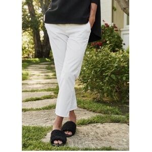 Frank & Eileen Wicklow The Italian Chino Twill Pant Cropped Raw Hem Pants Size 4